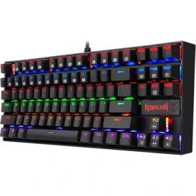Resim Redragon K552-KR Kumara Red Switch Rainbow Tkl Tr Q Mekanik Siyah Kablolu Gaming (Oyuncu) Klavye 