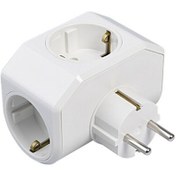 Resim Viko 90303003-ZM Yonca Plus Üçlü Topraklı Priz Beyaz 