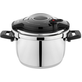 Resim Schafer Optima Düdüklü Tencere Seti 4 L + 6.5 L Siyah - Gri Siyah 