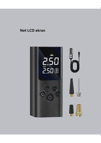 Resim Usb Şarjlı Taşınabilir Hava Kompresörü Dijital Ekranlı 