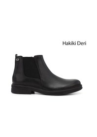 Resim Gönderi(R) Gönderi R Erkek Siyah Hakiki Deri Fermuarlı Chelsea Bot Dkmb64901650 