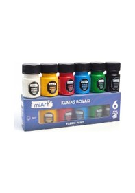 Resim Miart Kumaş Boyası 6 Renk X 30 Ml Set Çok Renkli 