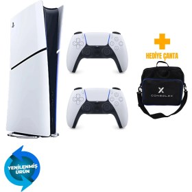 Resim Sony PS5 Slim Dijital 825GB + Çift Kol + ConsoleX Çanta (Yenilenmiş – 2 Yıl Garantili) 