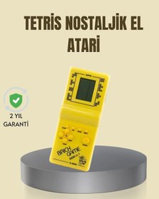 Resim Taşınabilir Tetris Oyunu El Konsolu Dayanıklı Plastik, Pil İle Çalışan Retro Oyun Aleti 