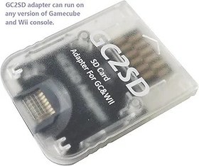 Resim Hyamass GC2SD Depolama Kaydet Oyun Hafıza Kartı Adaptörü Micro SD Kart Adaptörü TF Kart Okuyucu Tak ve Çalıştır Taşınabilir Profesyonel Oyun Konsolu Mikro Depolama Kartı Adaptörü Wii ve Gamecube/GC 