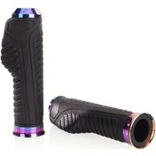 Resim Cloudstore Evrensel Yumuşak Kauçuk Kaymaz Motosiklet Tutacakları Multicolored Klips Aksesuarlı Konforlu Gidon 