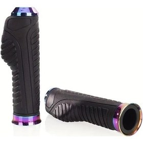 Resim Cloudstore Evrensel Yumuşak Kauçuk Kaymaz Motosiklet Tutacakları Multicolored Klips Aksesuarlı Konforlu Gidon 