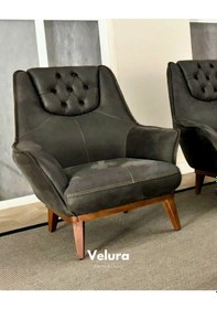 Resim Berra Berjer & Tekli Koltuk Antrasit 