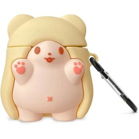 Resim Microsonic 1. Nesil / 2. Nesil Uyumlu Kılıf Cartoon Figürlü Silikon Cloak Bear 