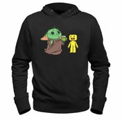 Resim Alfa Tshirt Baby Yoda Siyah Çocuk Sweatshirt 