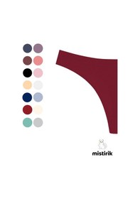 Resim Mistirik Paulo Model Fitilli Esnek Kumaş String Tanga Bordo Renk Bordo 
