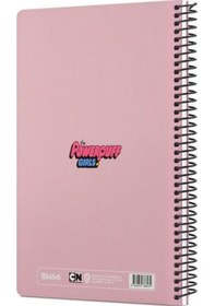 Resim Mabbels The Powerpuff Girls Spiralli Not Defteri Pembe 80 Yaprak Çizgili 17x24cm Dft-388470 