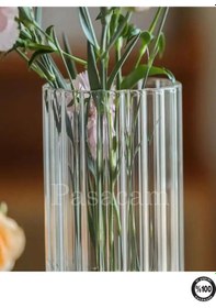 Resim Optik Desenli Cam Vazo 3lü Set 10çap 15-20-25 Cm Yükseklik Beyaz 