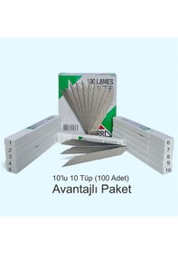 Resim Zorro 1403 6 Kırımlı 9mm 30 Açılı Paslanmaz Dar Maket Bıçağı 