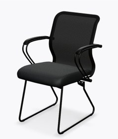 Resim Ergolife Sit 8 Bekleme Koltuğu Bel Destekli, Fileli, Siyah, Toplantı Sandalyesi - Ed.57.1.6a5 Siyah 