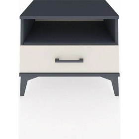 Resim Hyperion Komodin Tek Raflı Tek Çekmeceli 60X44X48 Antrasit-Aytaşı 