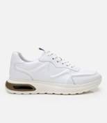 Resim Hotiç Erkek Deri Beyaz Kalın Tabanlı Spor Ayakkabı 