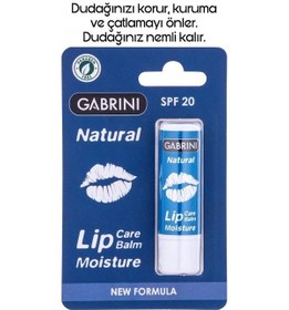 Resim Gabrini Lip Natural SPF20 Dudak Balmı 