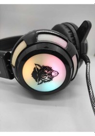 Resim Rosstech V8 Mikrofonlu RGB Işıklı Oyuncu Kulaklığı 