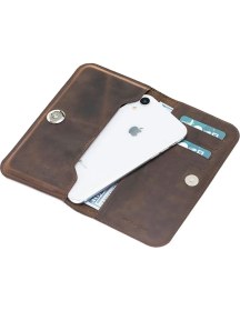 Resim Bouletta Lisbon Clutch Universal Kartlıklı Telefon Cüzdan 5.5'' K G6 Kahve 
