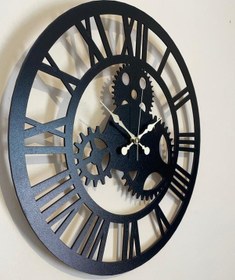 Resim Ümra Lazer Lazer Kesim Dekoratif Duvar Saati 40x40 Umrasaat5 Siyah 