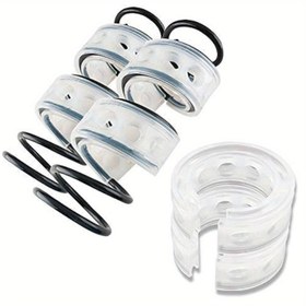 Resim 2 Adet F-Tipi Araba Amortisör Tamponları - SEBS Kauçuk Yaylı Tampon, Artırılmış Stabilite ve Direksiyon Kontrolü için, Alet Gerektirmeyen 3 Adımlı Kurulum, Gürültü Azaltma & Süspansiyon Koruma (1.83cm-2.59cm Yaylara Uyar), Otomotiv Geliştirme, Kolay Kurulum Özellikleri, Aşınmaya Dayanıklı 