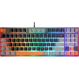 Resim BAYÇAĞRI Acer Emachines EAK216 Siyah/gri/turuncu USB Rainbow Aydınlatmalı Q Standart Tkl Klavye 