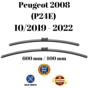 Resim Peugeot 2008 P24e 2019 2020 2021 2022 Uyumlu Ön Cam Silecek Süpürgesi Takımı 600/400mm Silbak Sb2416c 