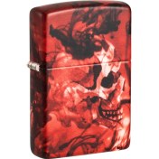 Resim Zippo 49352 Spooky Skulls Design Çakmak 