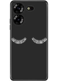 Resim TECNO Pova 5 Uyumlu Kılıf Silikon Desenli Tam Koruma Resimli Kapak Masum Kirpik 