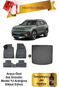 Resim Sare Tuning Ssangyong Torres EVX Elektrikli 2023 Sonrası 3D Havuzlu Paspas ve Bagaj Havuzu Set (HEDİYELİ) 