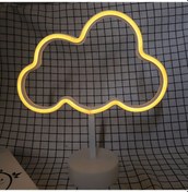 Resim Yaozixa Yumuşak Isı Led Bulut Şekilli Masa Lambası - Yatak Odası Dekorasyonu Usb/aa Pil İkili Kullanim Gece Lambası Pil Dahil Değil Diğer 