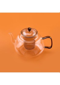 Resim Tohanaa Cam Süzgeçli Demlik - Şeffaf / Antrasit - 1100 Ml Renkli 