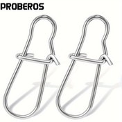 Resim PROBEROS 30 adet 00#-6# Balıkçılık Güzel Kanca Snap Pin 304 Paslanmaz Çelik Balıkçılık Varil Döner Yem Bağlantı Aksesuarları Pesca 