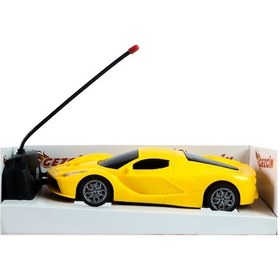 Resim 1:18 Pilli Uzaktan Kumandalı Full Fonksiyon Sarı Gezgin Araba 