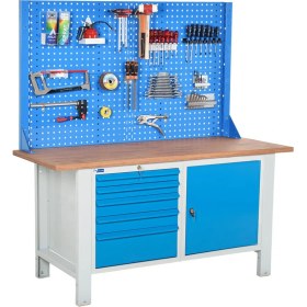 Resim Star Çelik Atölye Çalışma Tezgahı (1600 x 720 x 830-930 mm) 