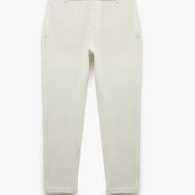 Resim Koton Waffle Dokulu Cep Detaylı Kancalı Slim Fit Pantolon Beyaz 5sam40027hk Beyaz 