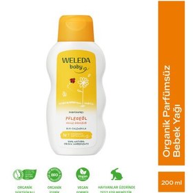 Resim Weleda Calendula Organik Parfümsüz Bebek Yağı 200ml 