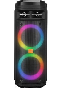 Resim Mikado Md-bt106 30w Usb/bt/tf/tws Led Işıklı Kablosuz Mikrofonlu Toplantı-parti Kule Hoparlör 