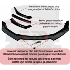 Resim Sm Motors Hyundai Elantra Ön Tampon Eki Bodykit Karlık 3 Parça Lip 