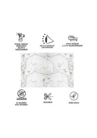 Resim Tink Kendinden Yapışkanlı Gri Çizgili Desenli Pvc Panel 41x62 Cm 