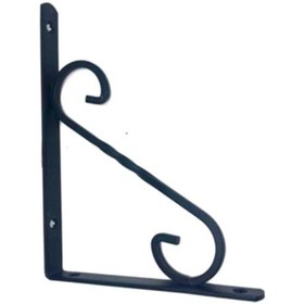 Resim Dekoratif Metal Raf Ayağı Seti (Siyah Renkli - 2 Adet Raf Ayağı + Dubel + Vida) 