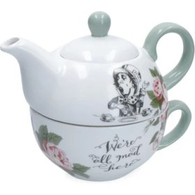 Resim Mikasa x V&a Alice In Wonderland Fine China 420ML Porselen Tek Kişilik Çay Demleme Seti 