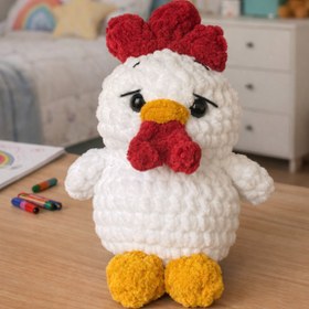 Resim UrazTasarım Amigurumi, Amigurumi Horoz , Amigurumi Sevimli Horoz, Hediyelik organik oyuncak 