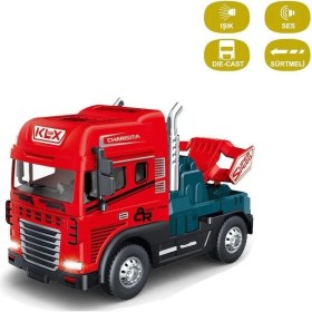 Resim KLX600-345 Sürtmeli Işıklı Müzikli 1:24 Çekici (Tır Kafası) 