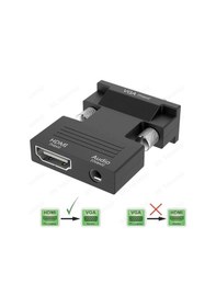 Resim Ses Destekli Hdmı Dişi To Vga Erkek Çevirivi Dönüştürücü 