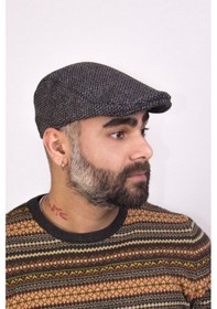 Resim Erkek-kasket-sapkasi-9993-siyah-gri Siyah - Gri 