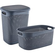 Resim STOREMAX Katre Kirli Çamaşır Sepeti Ve Çamaşır Selesi Set 1117798 