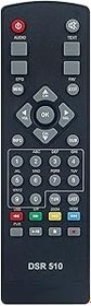 Resim AULCMEET DSR510 Yedek Uzaktan Kumanda Schwaiger Full HD Mini Dijital Uydu Alıcısı Recorder Dsr-510 DXH-101 Fs10p+ 3600 MX-100 Fs10p 3610 i-Sat-500s DXH-12 DXH-3 DXH-11 ile Uyumlu 