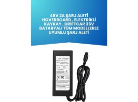 Resim Electroll 42V 2A Şarj Aleti Hoverboard , Elektrikli Kaykay , Drift Car 36V Bataryalı Tüm Modellerle Uyumlu Şarj Aleti 